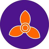 Bougainvillea Line Filled Circle Icon vector