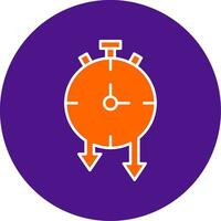 Timer Line Filled Circle Icon vector