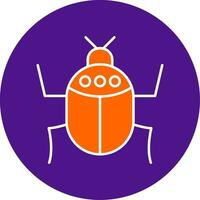 Insect Line Filled Circle Icon vector