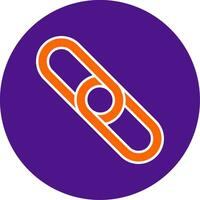 Backlink Line Filled Circle Icon vector