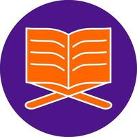 Quran Line Filled Circle Icon vector