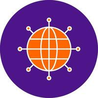Networking Line Filled Circle Icon vector