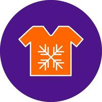 Tshirt Line Filled Circle Icon vector