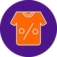 Tshirt Line Filled Circle Icon vector