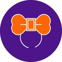 Diadem Line Filled Circle Icon vector