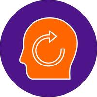 Refresh Line Filled Circle Icon vector