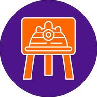 Movement Line Filled Circle Icon vector