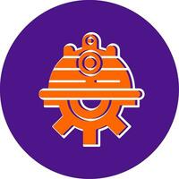 Engineer Line Filled Circle Icon vector