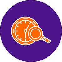 History Line Filled Circle Icon vector