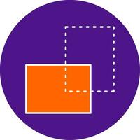 Transform Line Filled Circle Icon vector