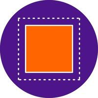Marquee Line Filled Circle Icon vector