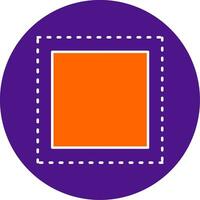 Marquee Line Filled Circle Icon vector