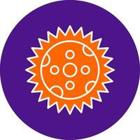 Eclipse Line Filled Circle Icon vector