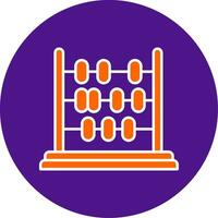 Abacus Line Filled Circle Icon vector
