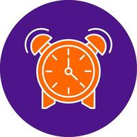 Alarm Line Filled Circle Icon vector