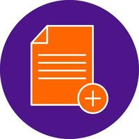 Add,File Line Filled Circle Icon vector
