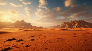 AI generated Nomadic Desert Lifestyle background photo