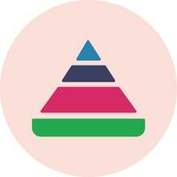 Pyramid Chart Vector Icon