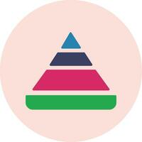 Pyramid Chart Vector Icon