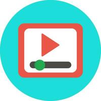 icono de vector de reproductor de video