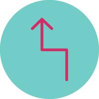 Zigzag Arrow Vector Icon