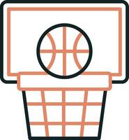 icono de vector de baloncesto