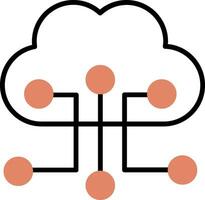 Cloud Configuration Vector Icon