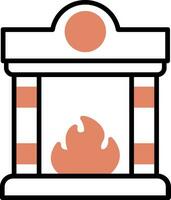 Fireplace Vector Icon