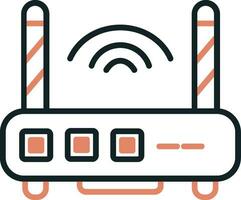 icono de vector de enrutador wifi