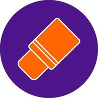 Eraser Tool Line Filled Circle Icon vector