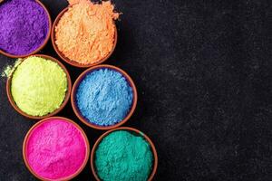 gulal colores para indio holi festival foto