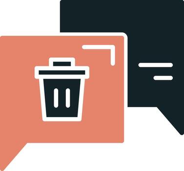 Delete Message Vector Icon