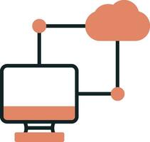 icono de vector de transferencia de datos