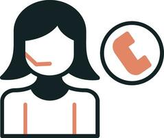 Call Center Agent Vector Icon