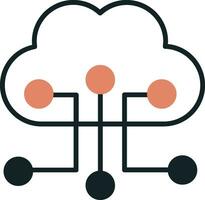 Cloud Configuration Vector Icon