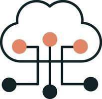 Cloud Configuration Vector Icon