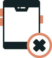 No Cellphone Vector Icon