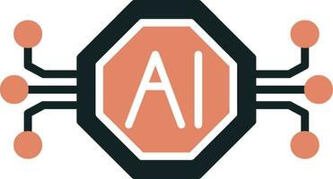 Artificial Intelligence Vector Icon