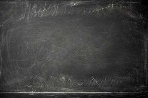 AI generated School chalk blackboard textured background photo