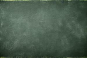 AI generated School's green chalkboard fite background photo