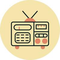 icono de vector de radio