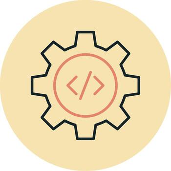 icono de vector de codificación