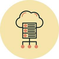 Cloud Server Vector Icon