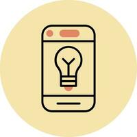 móvil teléfono idea vector icono