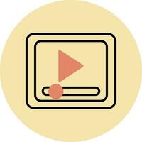 icono de vector de reproductor de video