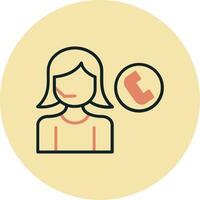 Call Center Agent Vector Icon