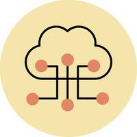 Cloud Configuration Vector Icon