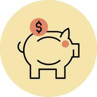 Piggy Bank Vector Icon