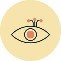 icono de vector de ojo