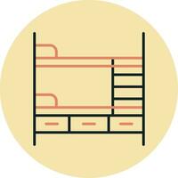 Bunk Bed Vector Icon